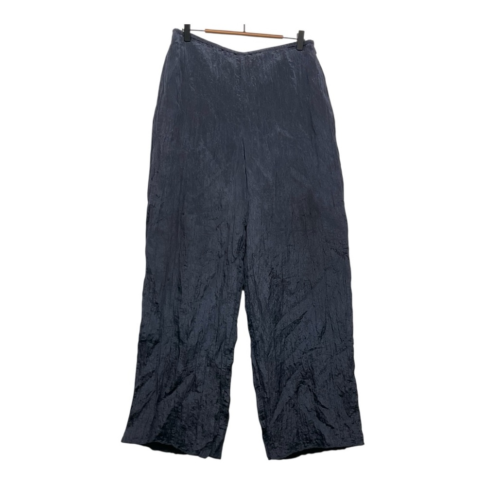 Vince Textured Wide-Leg Trousers Size Large side Pockets Lined Minimalist